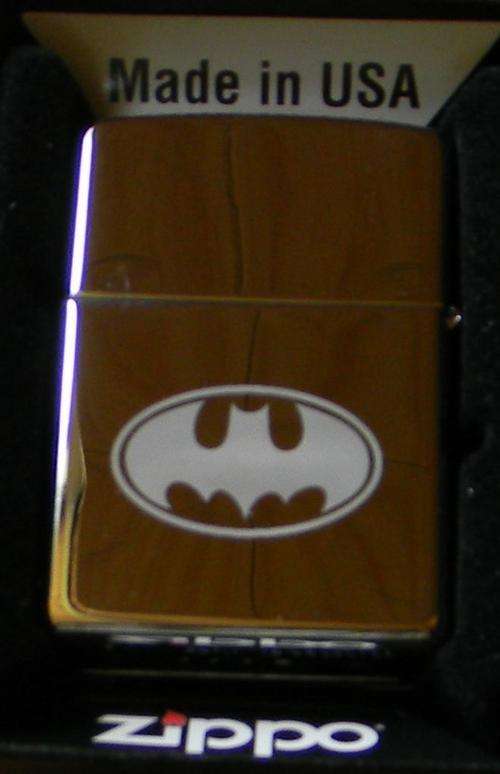 Batman Zippo Lighter High Polish Chrome