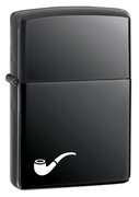 Black Matte Pipe Zippo Lighter.