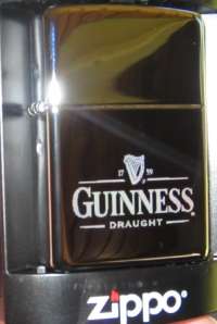 Zipp lighter Guinness, engraved