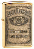 Zippo, Jack Daniels, Pewter label,Brass