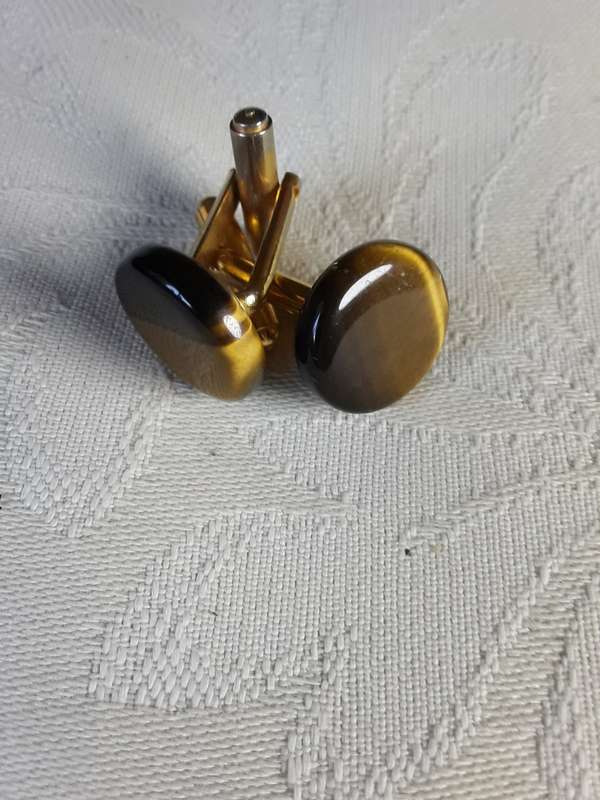 TIGER EYE CUFFLINKS