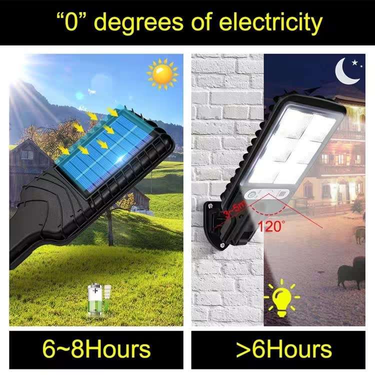 Outdoor Garden 108COB Wall Mounted Motion Sensor Light Solar Street Light