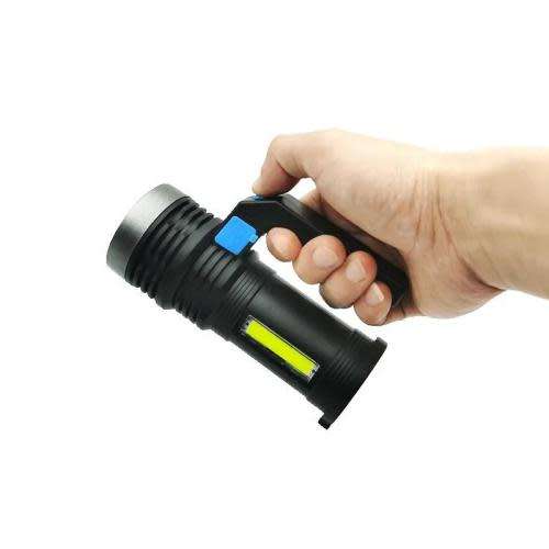 Rechargeable LED Spotlight for Camping Walking Dogs Outdoor Flashlights Household Searchlight