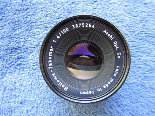 Asahi Takumar 100mm/f4 Bellows lens