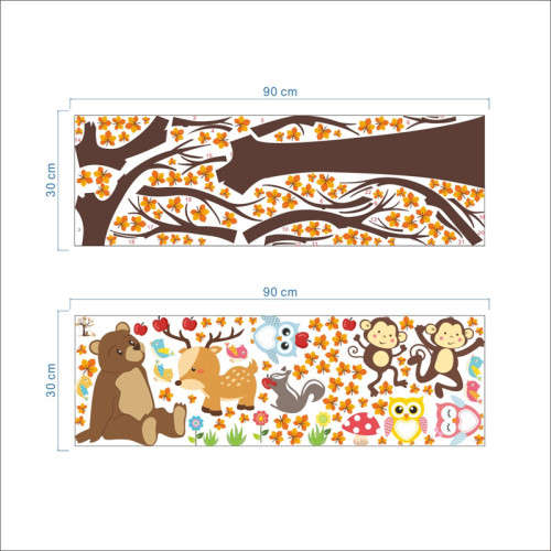 Vinyl Wall Art - Fall Animals Decal