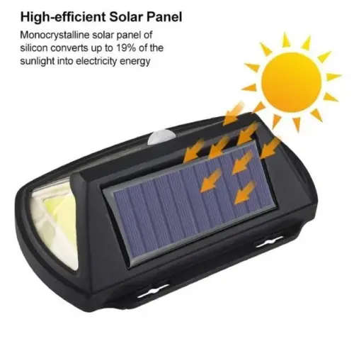 4Pcs 3 Modes Outdoor LED Solar Wall Lamp-SH-28B