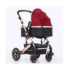 3 in 1 Belecoo stroller with Car Seat-Maroon
