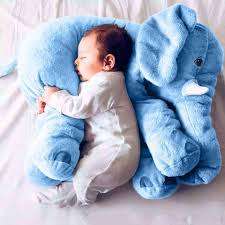 Baby Elephant Pillow (Grey)