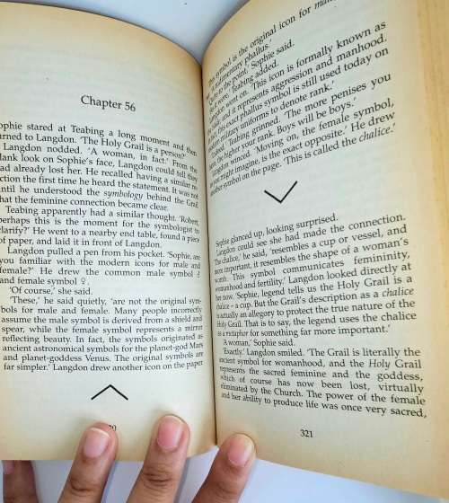 The DaVinci Code by Dan Brown. Paperback. Published, 2003