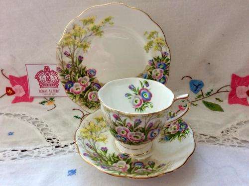 Royal Albert Fringed Genetian Trio