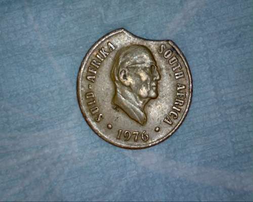 *** RARE *** 1976 clipped planchet 1c
