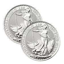 British 1oz fine silver Britannia