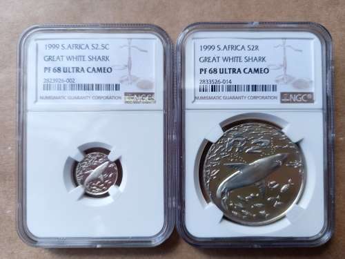 SOUTH AFRICAN MARINE SERIES SILVER COIN SET