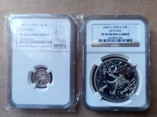 SOUTH AFRICAN MARINE SERIES SILVER COIN SET