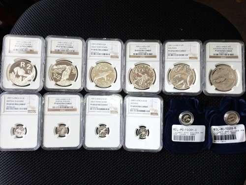 SOUTH AFRICAN MARINE SERIES SILVER COIN SET