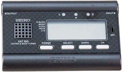 Seiko SAT100 Digital Guitar & Bass Tuner (Brand New Condition)