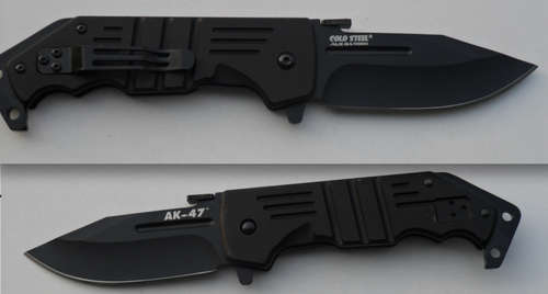AK 47 KNIFE, QUICK OPEN FLICK LOCK KNIFE, FREE POSTAGE !