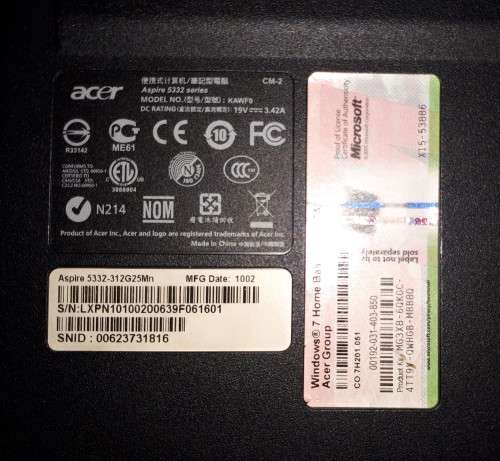 Acer Aspire 5332