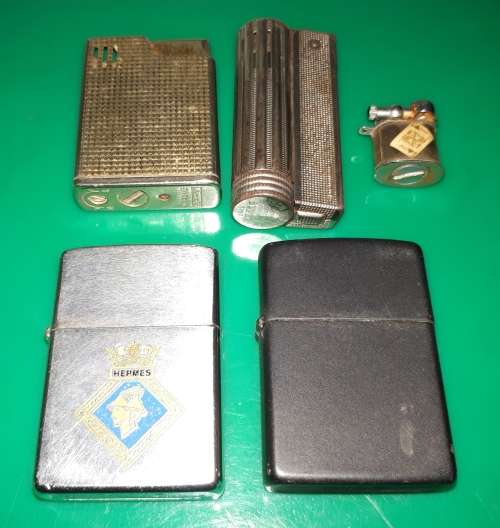 Collection of lighters including 2 Zippo lighters