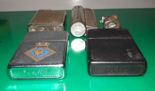 Collection of lighters including 2 Zippo lighters
