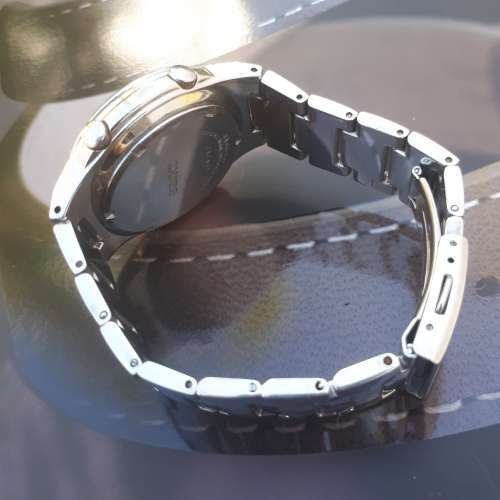 Seiko World Time analog/digital stainless men's watch