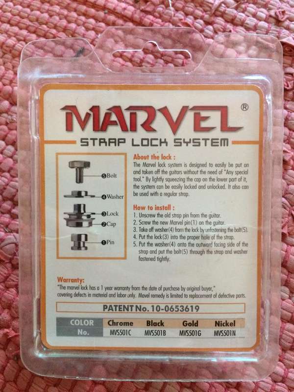 Marvel Strap Locks for ANY GUITAR