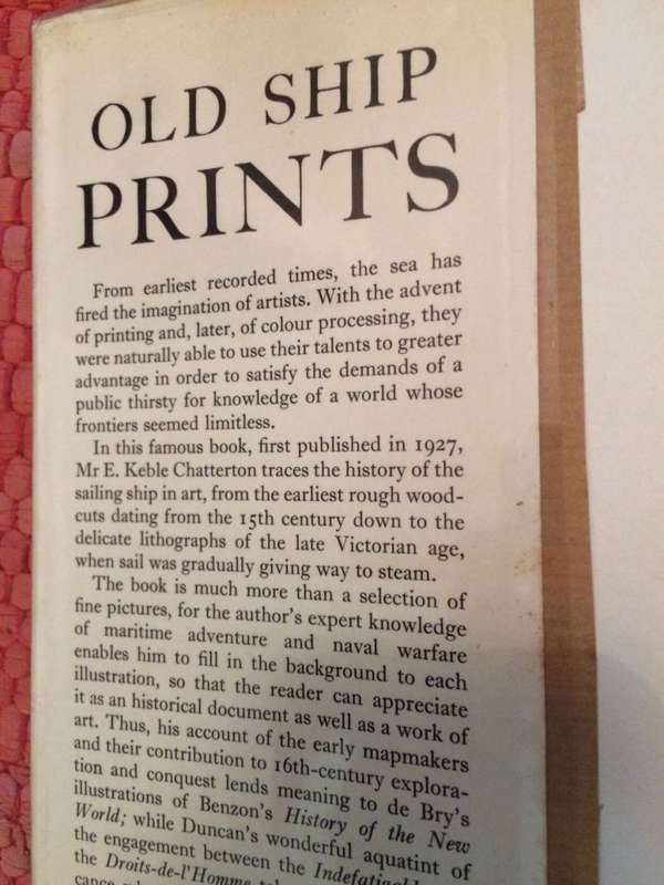 Old Ship Prints - E Keble Chatteron | 1965 Edition after 1927 ed | Spring Books | HARDBACK RARE