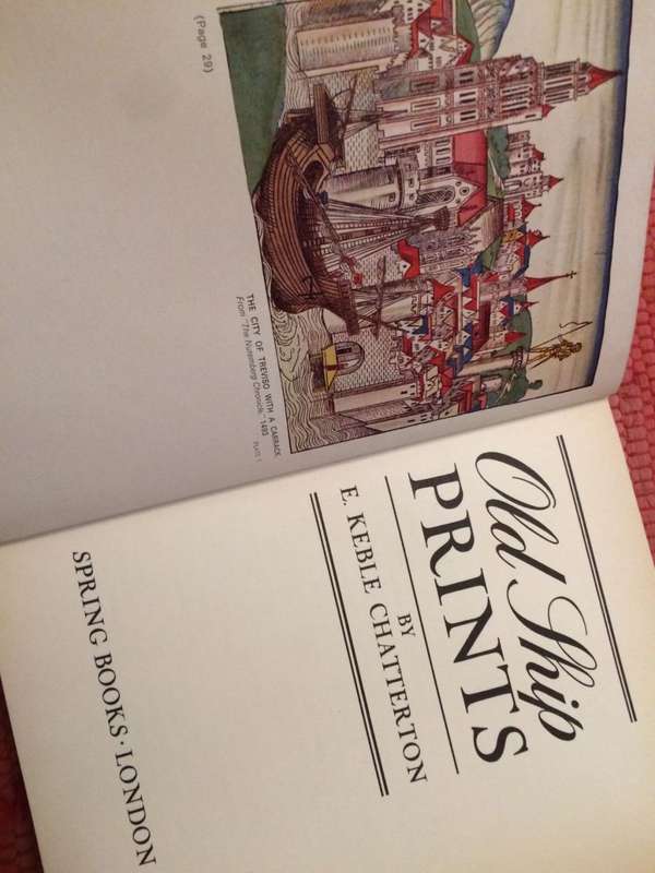 Old Ship Prints - E Keble Chatteron | 1965 Edition after 1927 ed | Spring Books | HARDBACK RARE
