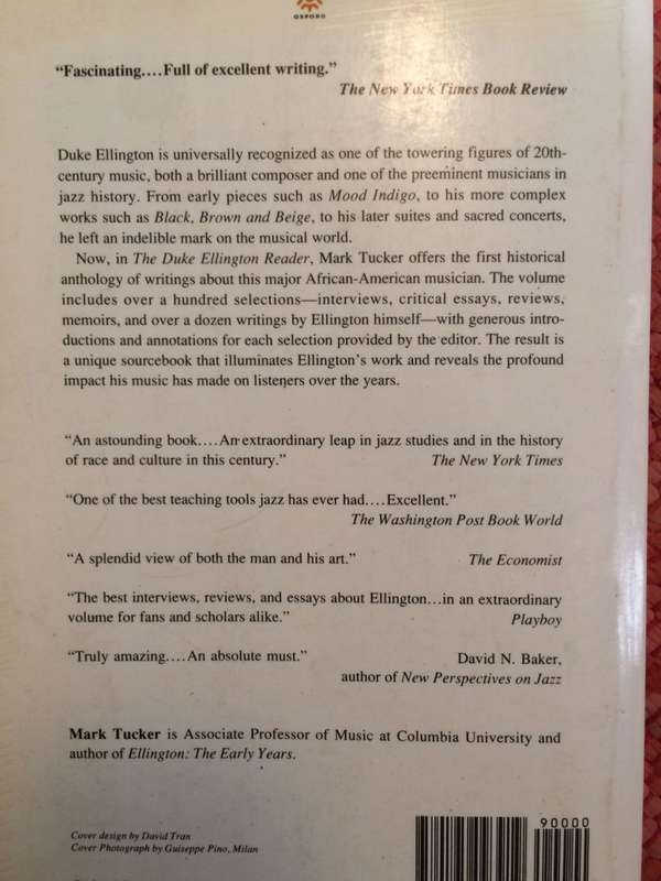 The Duke Ellington Reader - Edited by Mark Tucker