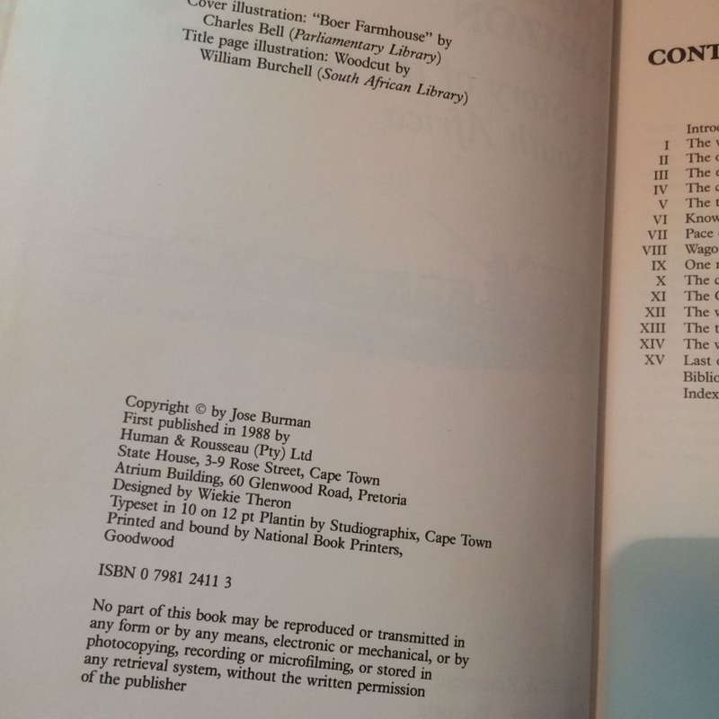 Towards the Far Horizon: The Story of the Ox Wagon in South Africa - Jose Burman, 1st Edition 1988