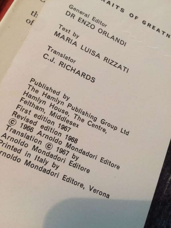 The Life and Times of Michaelangelo - Published by Paul Hamlyn