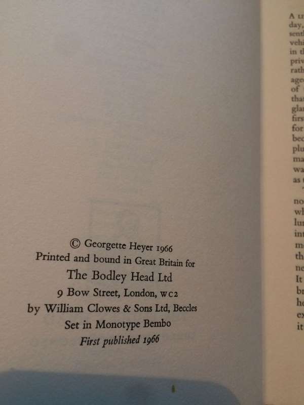 Black Sheep - Georgette Heyer (1966 1st Edition Hardback)
