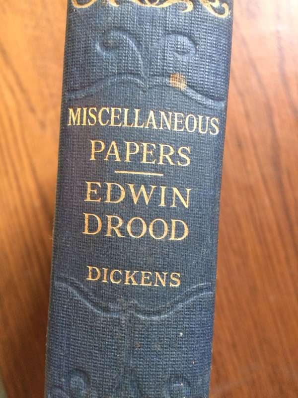 Miscellaneous Papers & Edwin Drood - Charles Dickens (1935 Hardcover RARE)