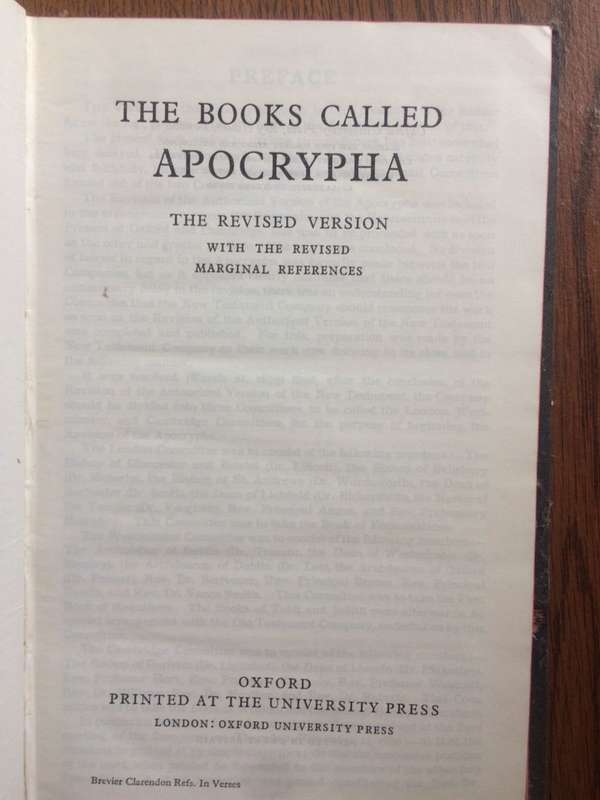 The Apocrypha - Oxford University Press (HARDCOVER)