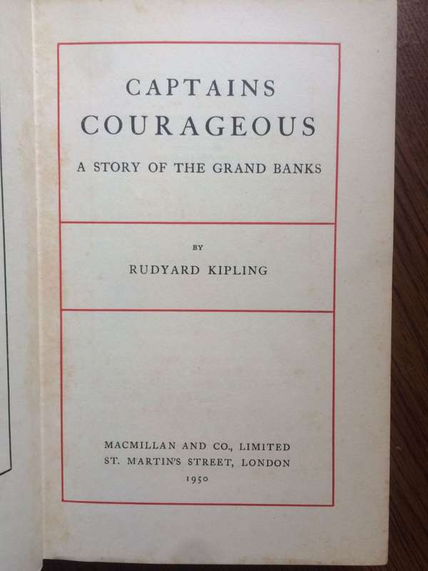 Captains Courageous - Rudyard Kipling (1950 HARDCOVER)