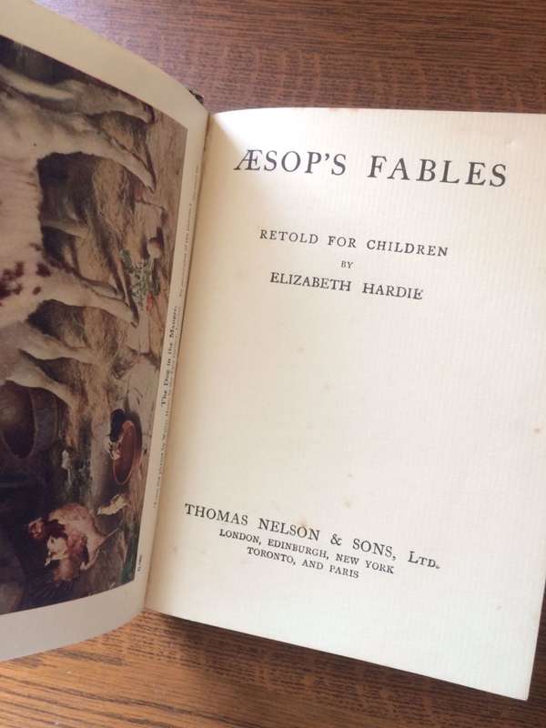 Aesops Fables: Retold for Children - Elizabeth Hardie (Vintage)