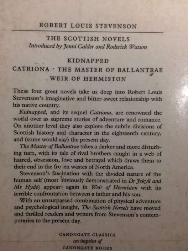 The Scottish Novels: Kidnapped/Catriona/The Master of Ballantrae/Weir of Hermiston - RL Stevenson