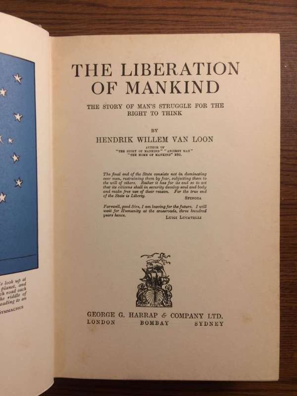The Liberation of Mankind: Man's Struggle for the Right to Think - Hendrik Willem Van Loon