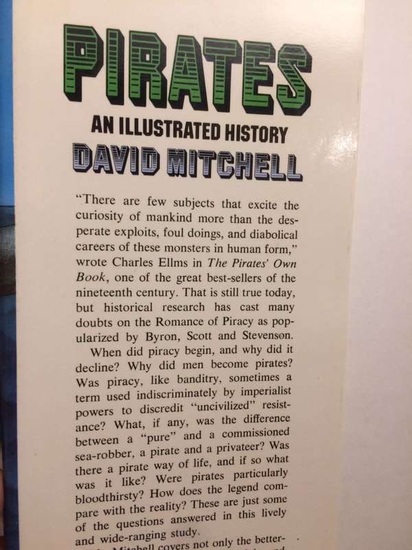Pirates: An Illustrated History - David Mitchell (1976 1st Edition HARDCOVER)