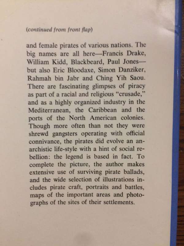 Pirates: An Illustrated History - David Mitchell (1976 1st Edition HARDCOVER)