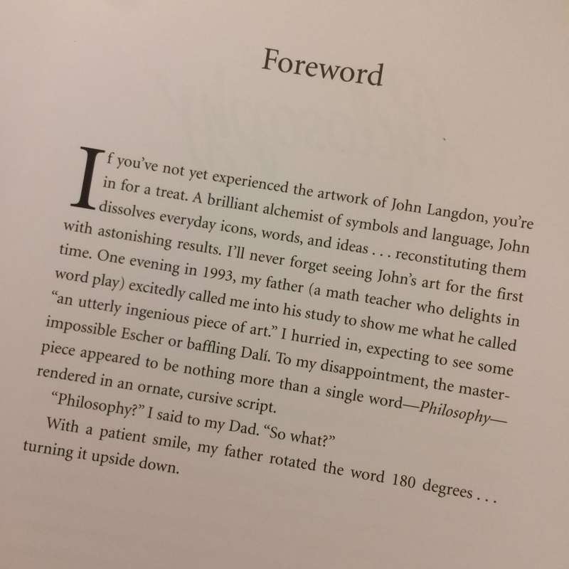 Wordplay: The Philosophy, Art and Science of Ambigrams - John Langdon, Foreword by Dan Brown
