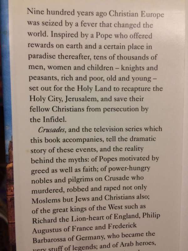 Crusades - Terry Jones & Alan Ereira (1994 1st Edition HARDCOVER)