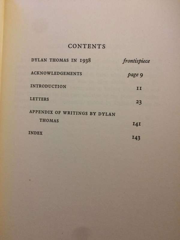 Letters to Vernon Watkins - Dylan Thomas (1957 1st Edition)