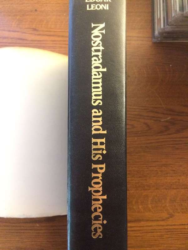 Nostradamus And His Prophecies - Edgar Leoni (1982 HARDCOVER)