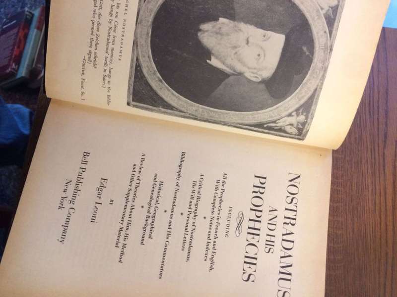 Nostradamus And His Prophecies - Edgar Leoni (1982 HARDCOVER)