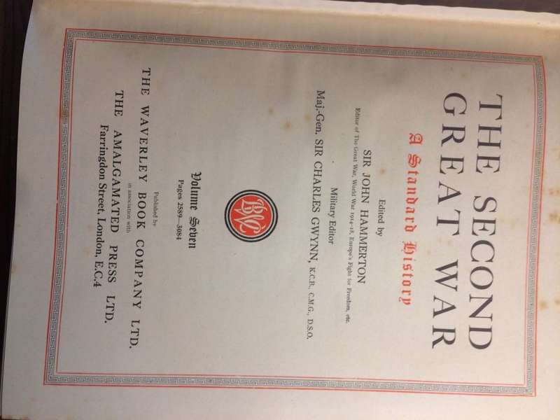The Second Great War: A Standard History - Sir John Hammerton | Volumes 2,3,4,5,7,8,9