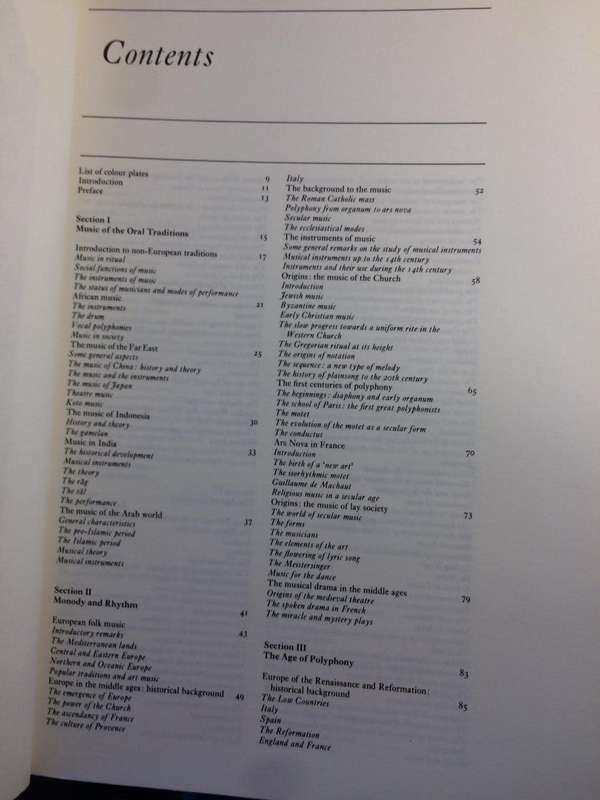Larousse Encyclopedia of Music - Geoffrey Hindley 1983 EX