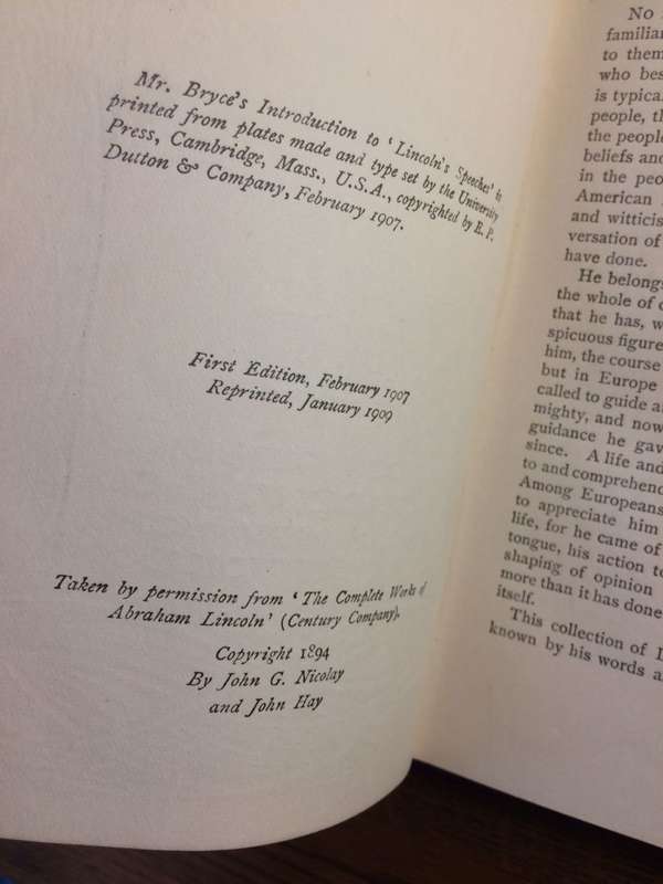 Speeches & Letters of Abraham Lincoln, 1832-1865 (1909 2nd Impression)