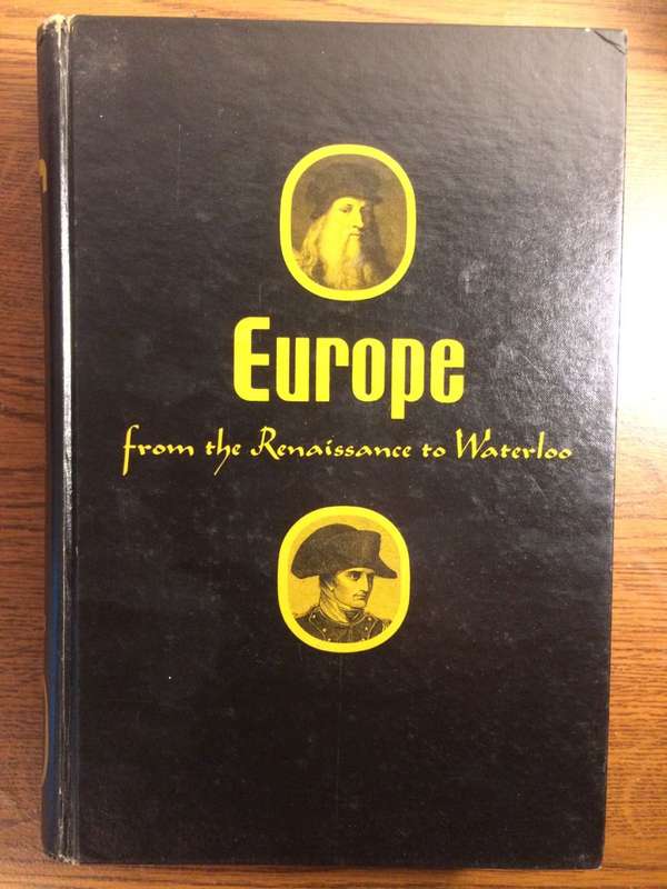 Europe: From The Renaissance to Waterloo - Robert Ergang (1967 Hardcover)