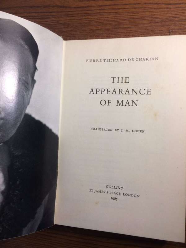 The Appearance of Man - Pierre Teilhard De Chardin (1965 1st Edition Hardcover)